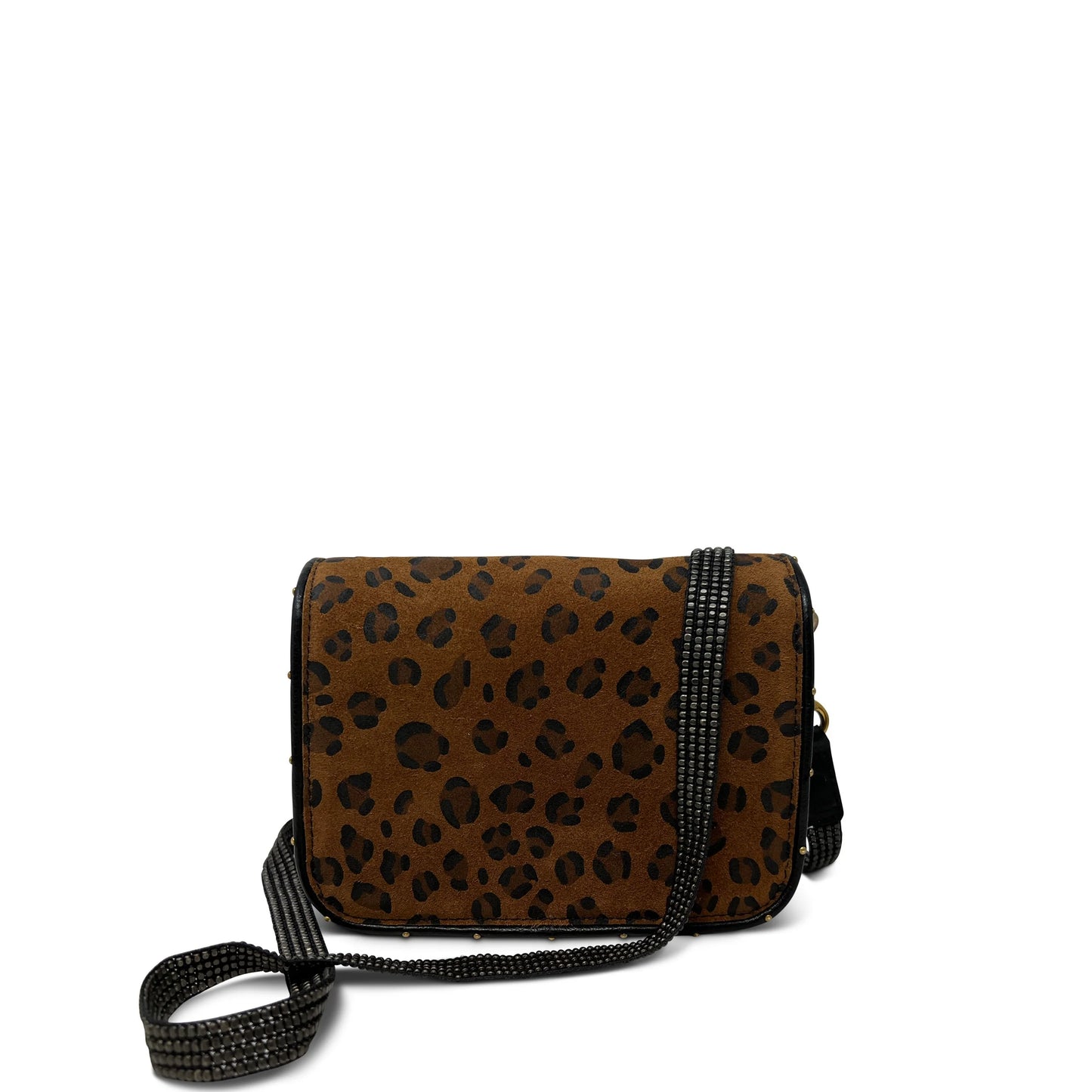 Ochre Leopard Mini Mia Crossbody in mustard by Kempton
