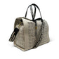 Ella Double Diamond Perforated Bag in chalk by Kempton & Co
