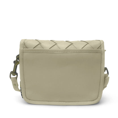 Threaded Weave Mini Mia Crossbody in light brown by Kempton