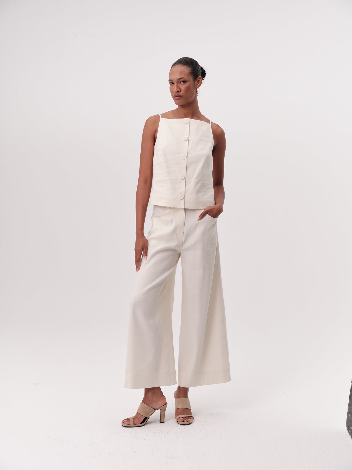 Rebecca Blouse in cream by Exquise