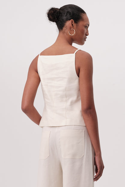 Rebecca Blouse in cream by Exquise