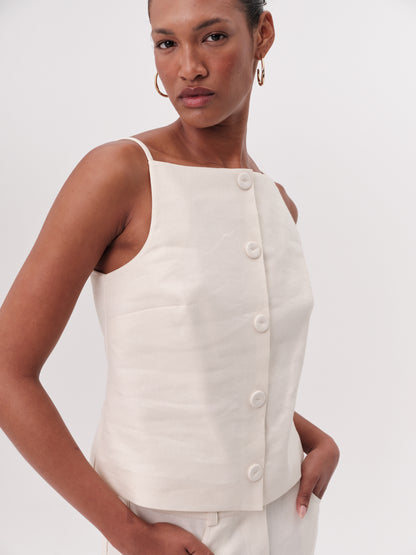 Rebecca Blouse in cream by Exquise