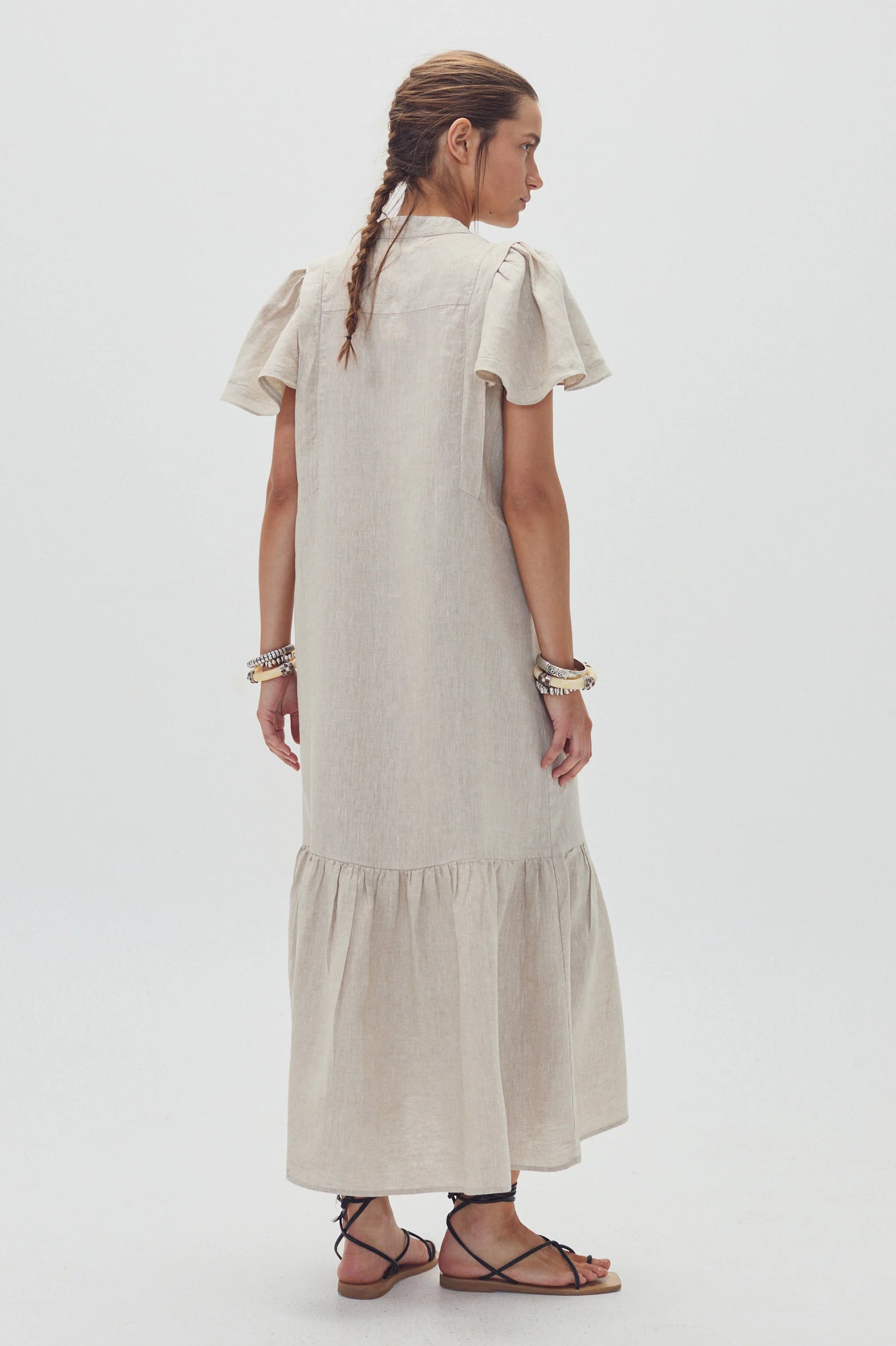 Willow Linen Dress in natural by Lanhtropy – SavVy