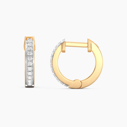 Lab-Grown Gleam Hoop Earrings in gold by Ella Stein