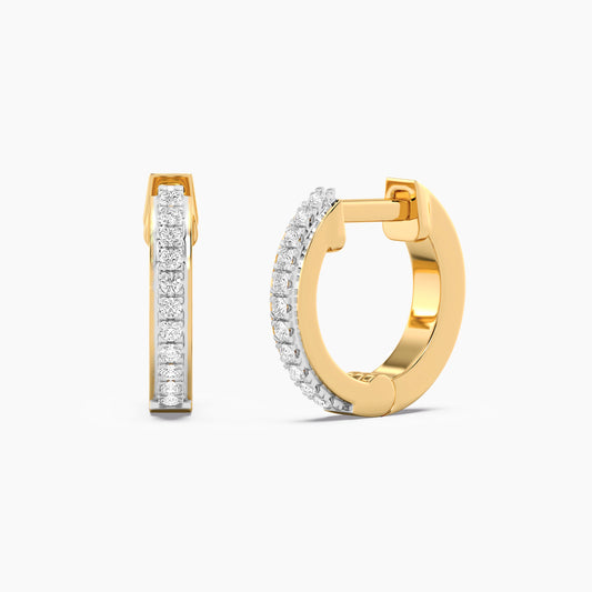 Lab-Grown Gleam Hoop Earrings in gold by Ella Stein