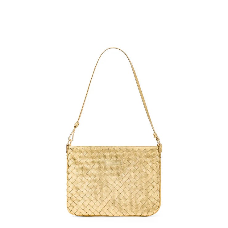 Lola Woven Bag in gold by Uashmama