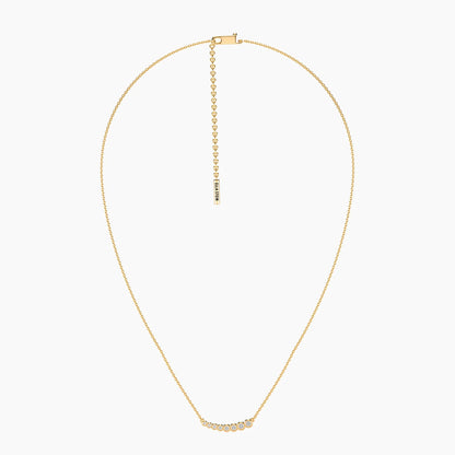 Lab-Grown Bezel Classic Pendant Necklace in gold by Ella Stein