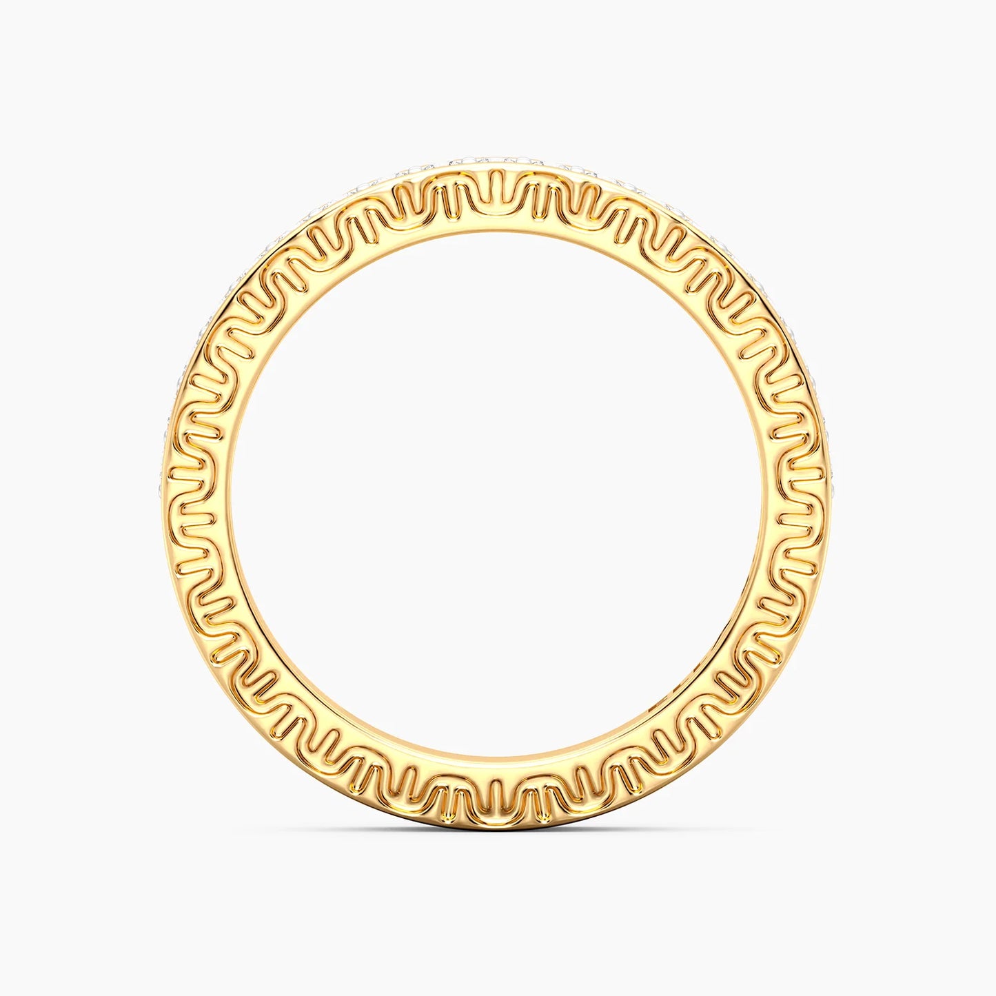 Lab Grown Eternity Diamond Band Ring in gold (size 8) by Ella Stein