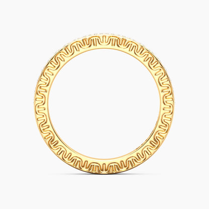 Lab Grown Eternity Diamond Band Ring in gold (size 8) by Ella Stein