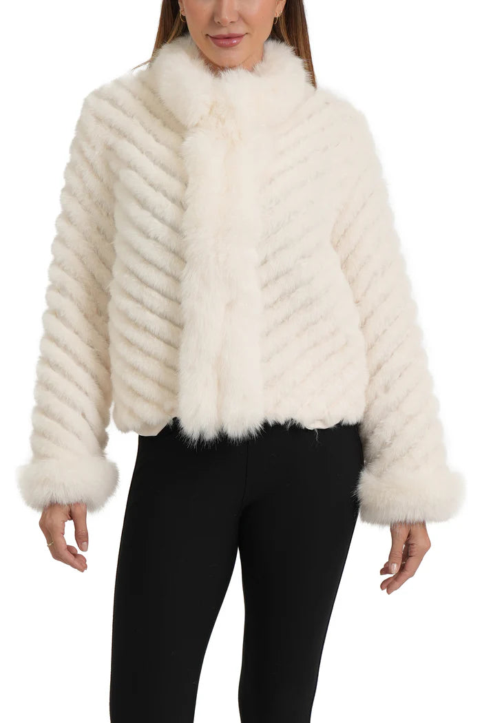 Meghan Reversible Jacket in cream by Lovetoken