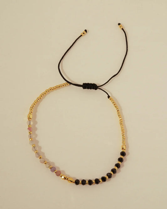 Loanida Spinel & Pink Tourmaline Bracelet in gold by Kozakh