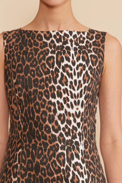 Cara Leopard Dress in multi by Lucy Paris