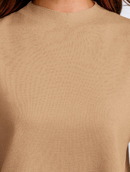 Betty Solid Top in milk tea by Kerisma