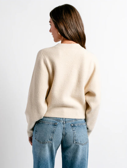 Carrara Solid Sweater in ecru by Kerisma