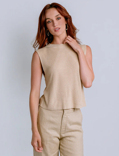 Misu Tank in beige by Kerisma