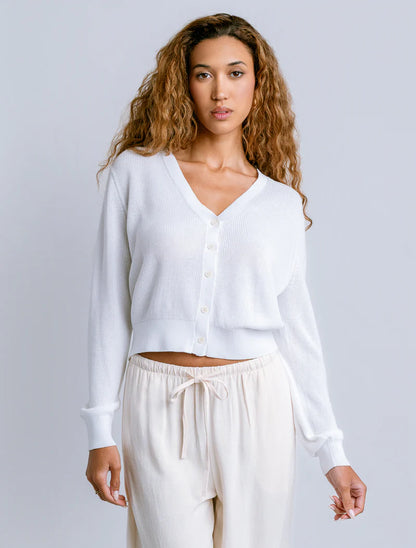 Misu Cardigan in white by Kerisma