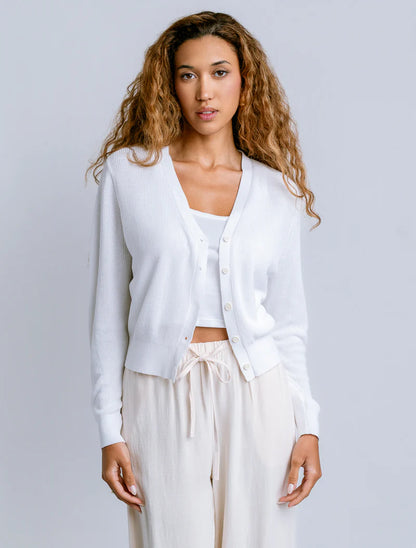 Misu Cardigan in white by Kerisma