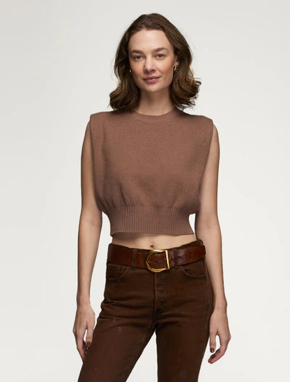 Issa Sweater Top in mocha by Kerisma