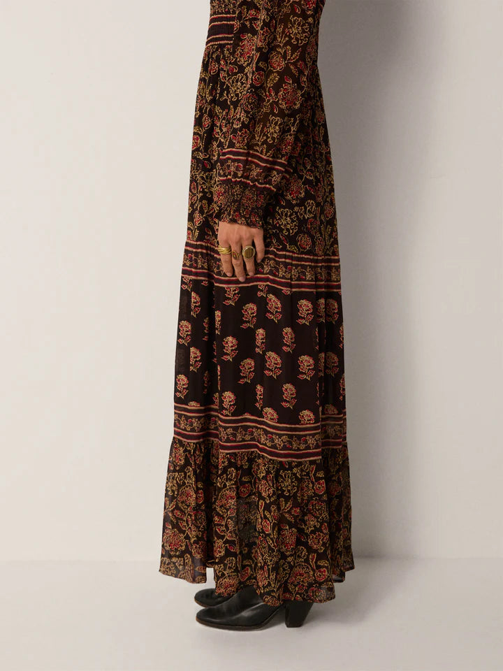 Andrea Maxi Dress in artemisia anguria by Maison Hotel