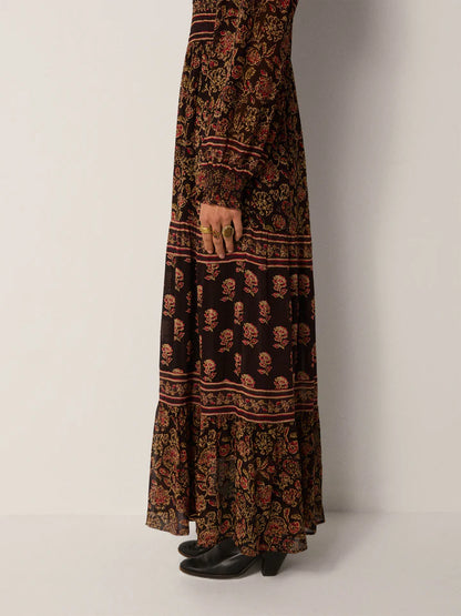 Andrea Maxi Dress in artemisia anguria by Maison Hotel