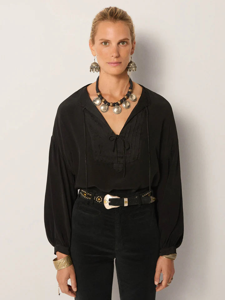 Bandido Pancho Belt in onix by Maison Hotel