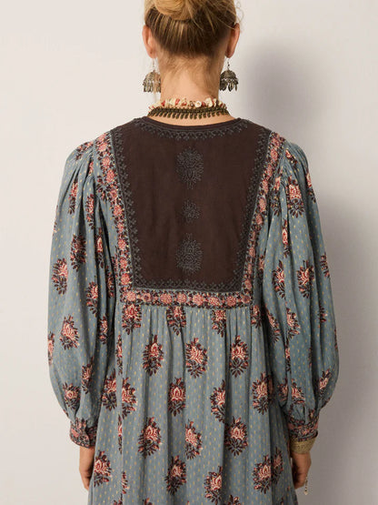 Allegra Dress in cerulean mist by Maison Hotel