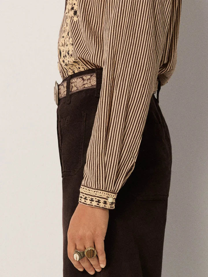 Bebo Blouse in cohiba tobbaco by Maison Hotel