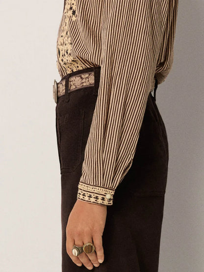 Bebo Blouse in cohiba tobbaco by Maison Hotel