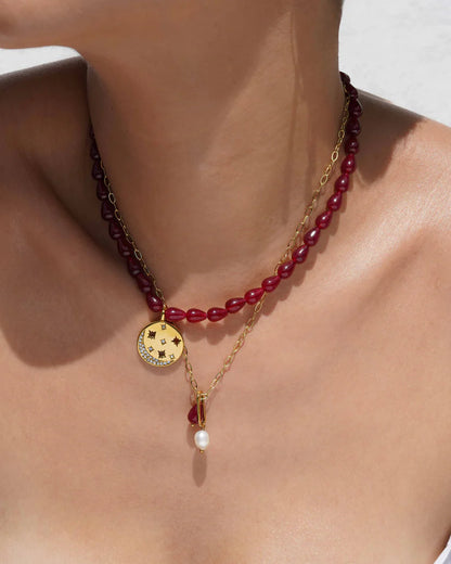 Magyl Necklace in gold by Kozakh