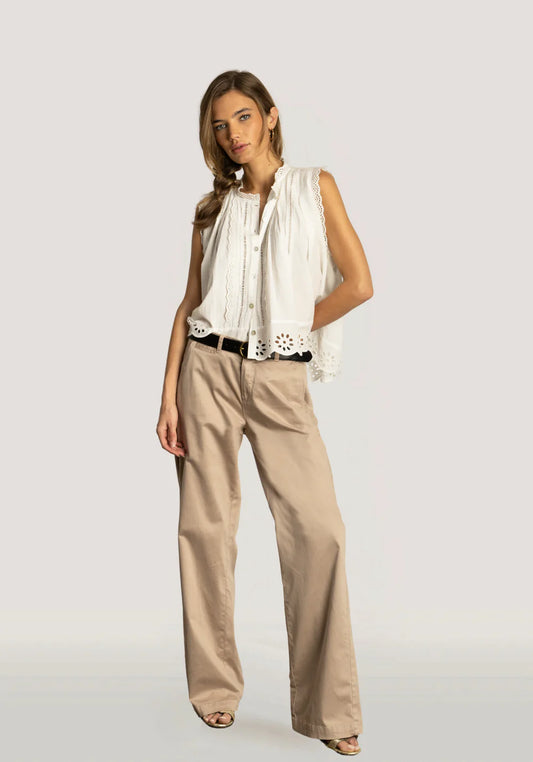 Malia Top in White by Dylan