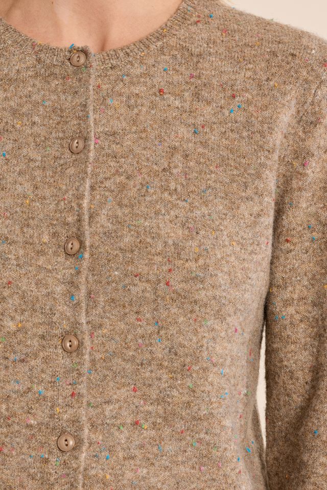 Basic Cardigan in camel by Molly Bracken