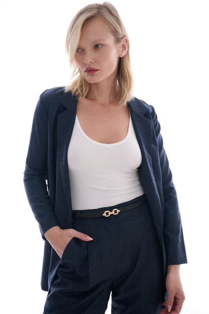 Formosa Belt in black/gold by Laurel & Gold