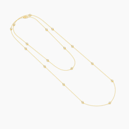 Dot-To-Dot Chain Necklace in gold by Ella Stein