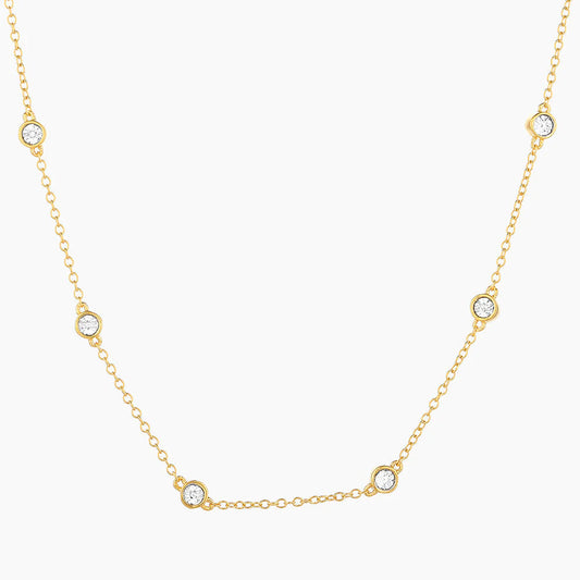 Lab Grown Diamonds by the Yard Chain Necklace in gold by Ella Stein