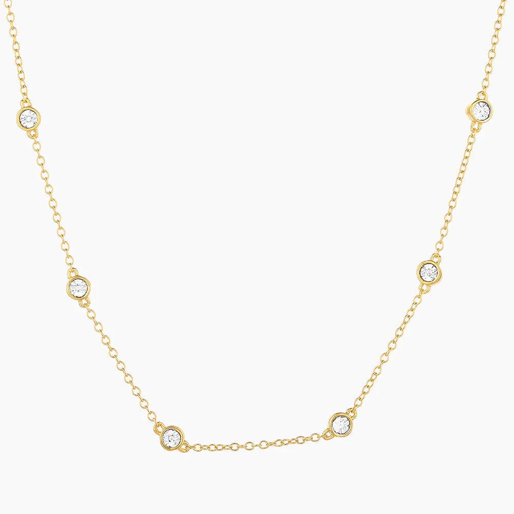 In the Loop Chain Necklace in gold by Ella Stein