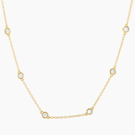 In the Loop Chain Necklace in gold by Ella Stein
