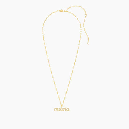 Love You Mama on Pendant Necklace in gold by Ella Stein