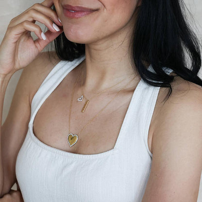 I Love You More Pendant Necklace in gold by Ella Stein
