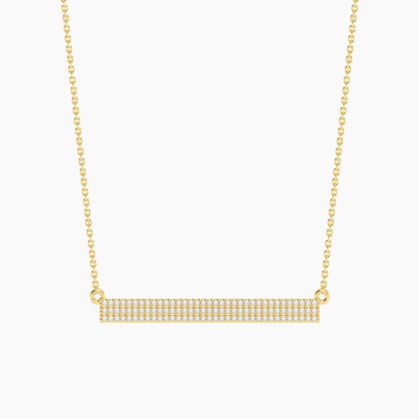 Tell Me Straight Pendant Necklace in gold by Ella Stein