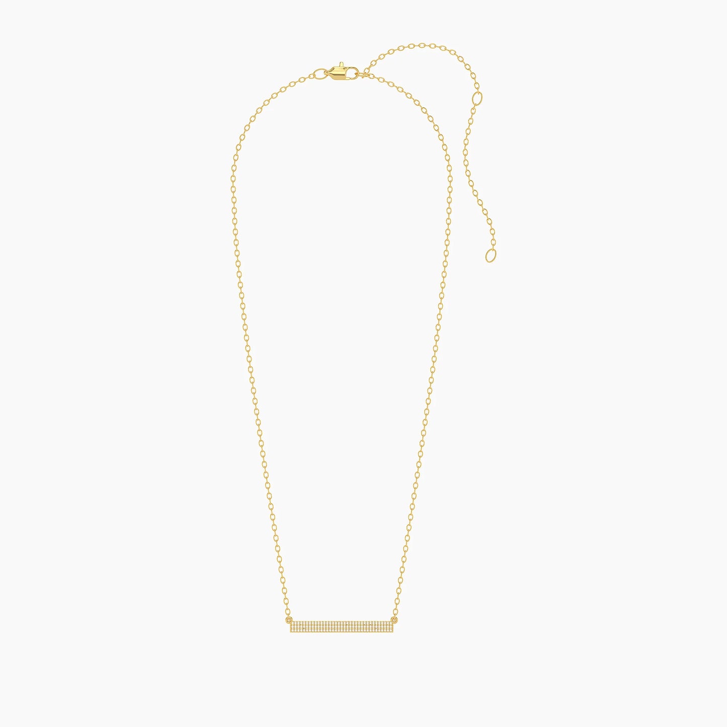 Tell Me Straight Pendant Necklace in gold by Ella Stein