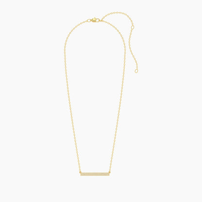 Tell Me Straight Pendant Necklace in gold by Ella Stein