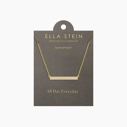 Tell Me Straight Pendant Necklace in gold by Ella Stein