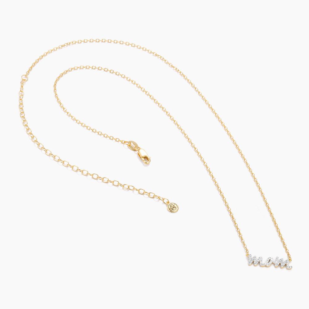 Rockstar Mom Pendant Necklace in gold by Ella Stein