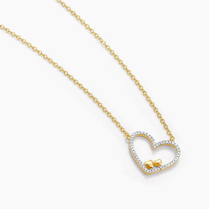 Double the Love Pendant Necklace in gold by Ella Stein