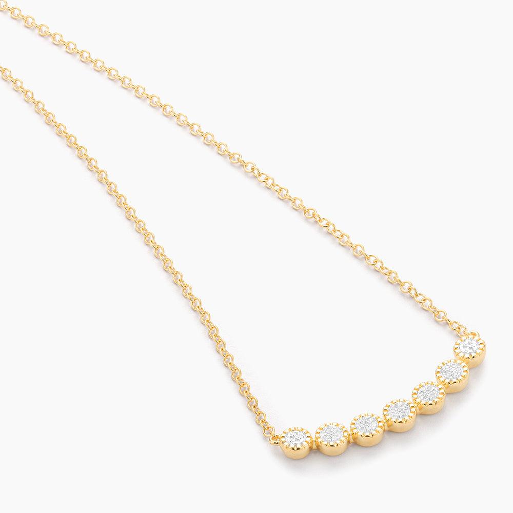 Diamond Connect Pendant Necklace in gold by Ella Stein