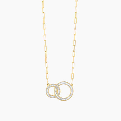 Forever Linked Pendant Necklace in gold by Ella Stein