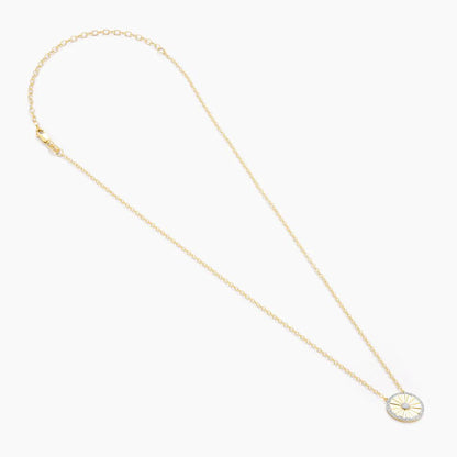 Circleburst Pendant Necklace in gold by Ella Stein