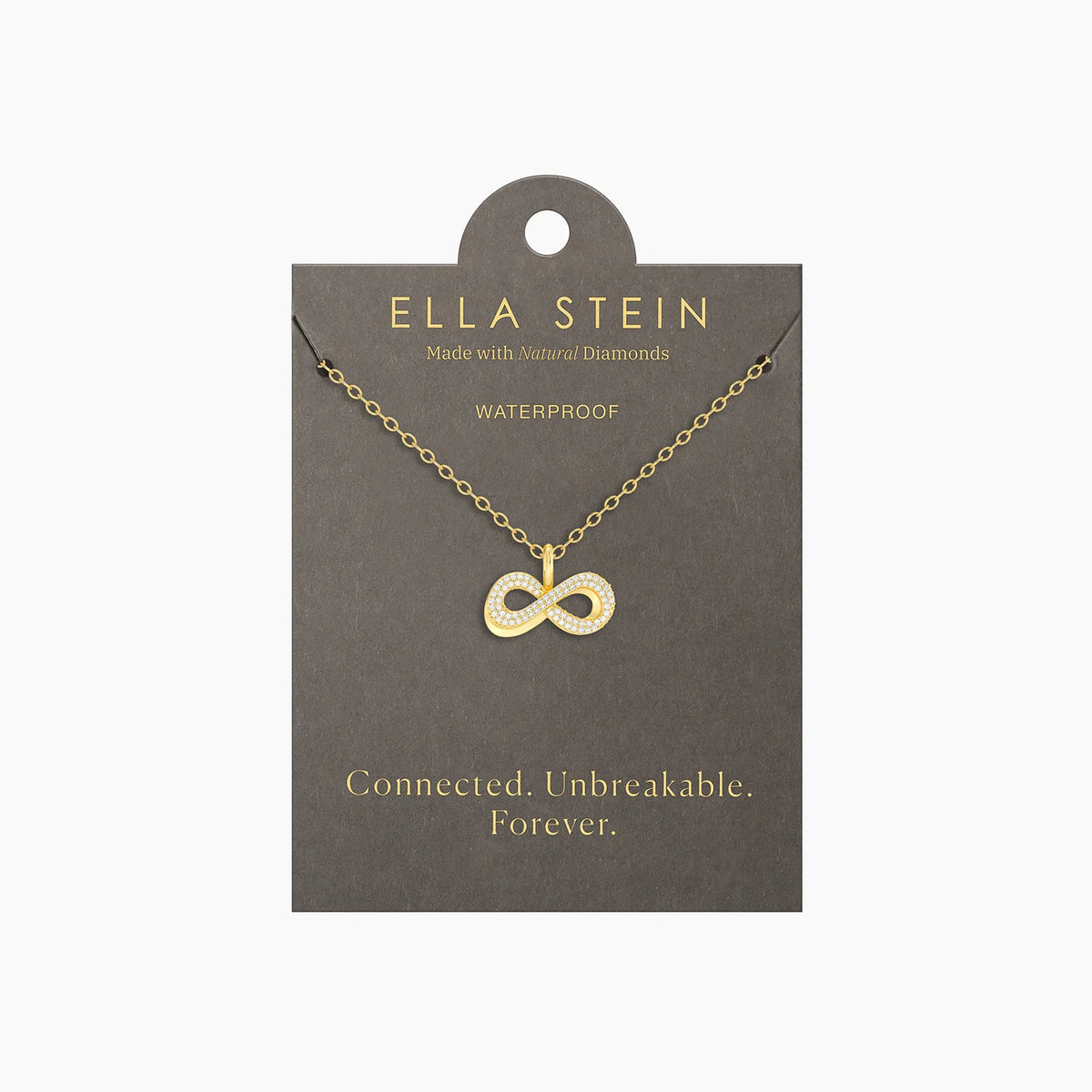 Infinite Trust Pendant Necklace in gold by Ella Stein