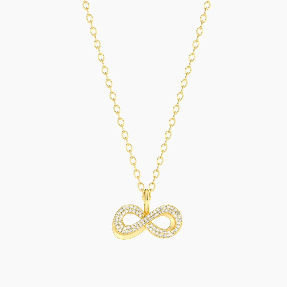 Infinite Trust Pendant Necklace in gold by Ella Stein