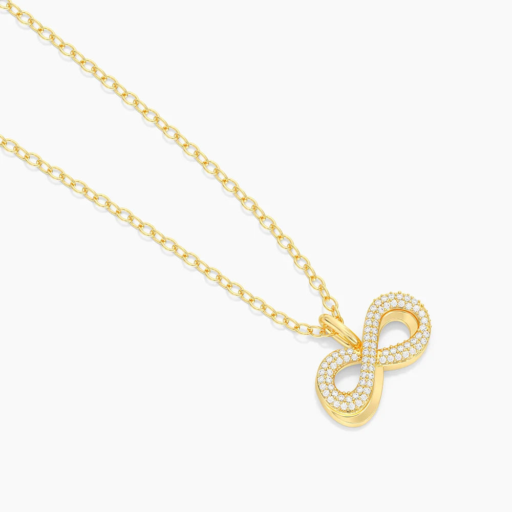 Infinite Trust Pendant Necklace in gold by Ella Stein